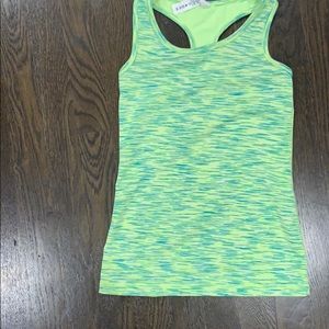 neon green work out tank top